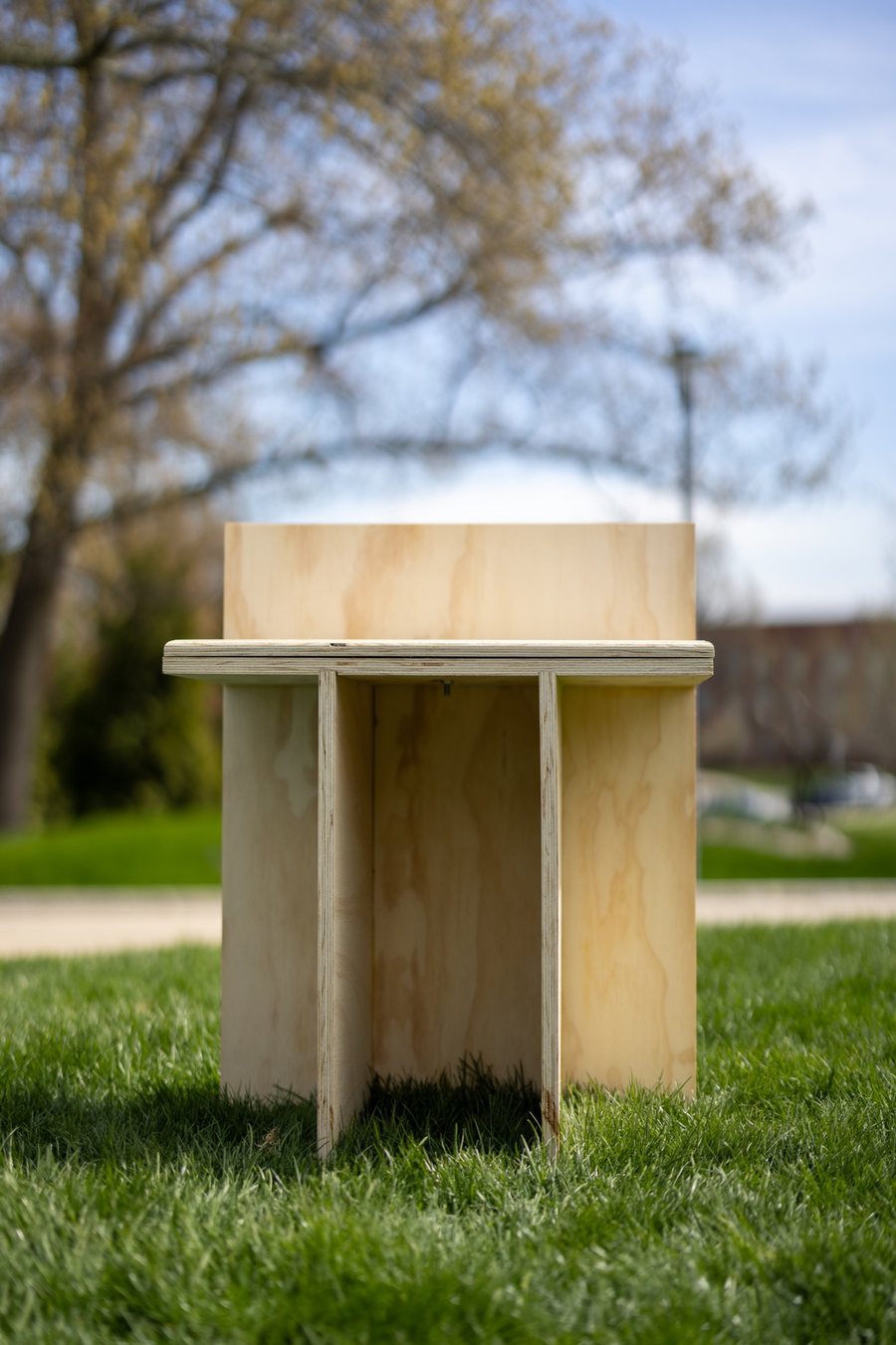 T.01 Axis Chair photographed outdoors